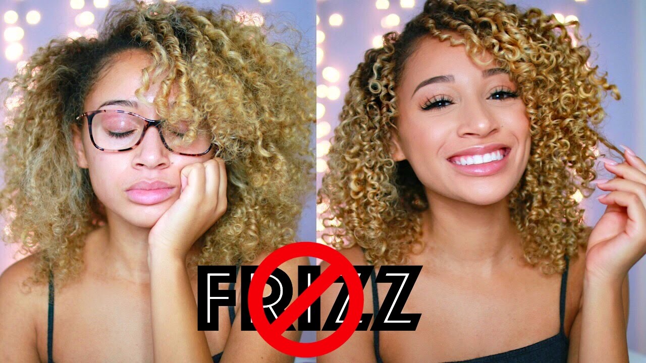 How To Get Rid Of Frizzy Curly Hair! - Youtube