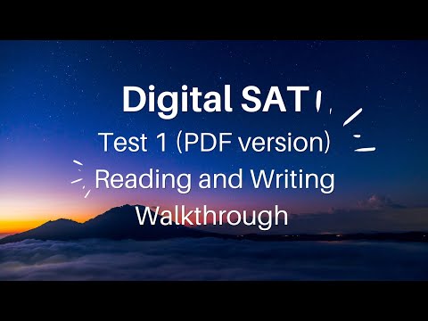 Digital SAT Reading and Writing (PDF / Linear Version)